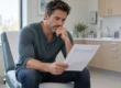 Man reviewing his blood test results during a TRT follow-up consultation